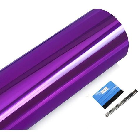 Chrom-Vinylfolie glänzend violett 30x150cm, blasenfrei, rückstandslos entfernbar (1/5)