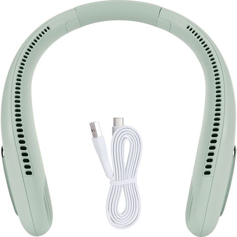 Ventilateur de cou portable 3 vitesses - Mini ventilateur électrique pour bureau et maison