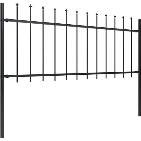 Maison Exclusive - Gartenzaun Woerden mit Speerspitze Stahl 181 x