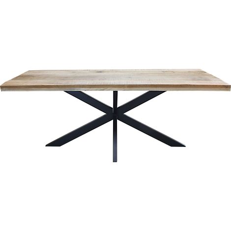 INDY - tavolo con piano in legno massiccio (1/4)