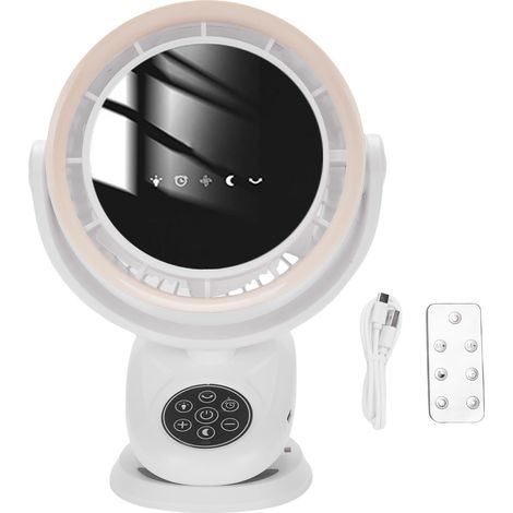 Ortviai Ventilateur Clipable avec Lampe de Nuit, Télécommande, Minuterie et Oscillation Automatique, 5 Vitesses, Écran LED (1/5)