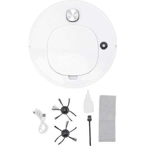 Ortviai 4-in-1 Saug- und Wischroboter, starke Saug- und Sprühfunktion, autonom, leise, weiß (1/5)