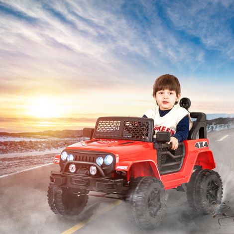 Coche Eléctrico Para Niños, 2 Asientos Para Niños Con Control Remoto De 2.4g, Coche Eléctrico De Arranque Suave De 2 Velocidades Con Bocina, Luz Delantera. 3-5 Km/h, 12v Vehículo Infantil Para Niños 3 (1/5)