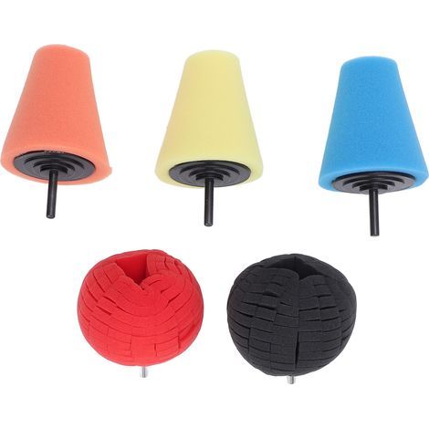 Kit de mousse de polissage, perceuse de moyeu de roue de voiture multifonctionnelle de 4 pouces (1/5)