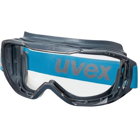Occhiali a mascherina compatibili con occhiali da vista, campo visivo ottimizzato UV400 UVEX MEGASONIC Blu Unico