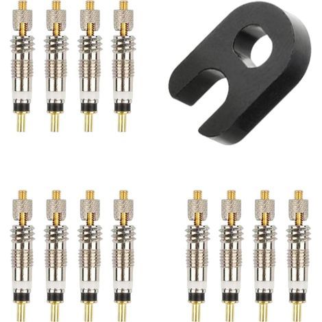 Attrezzo francese per la rimozione del nucleo della valvola della bicicletta, adatto per la sostituzione dei nuclei delle valvole in ottone su bici da strada/mountain bike tubeless. (1/5)
