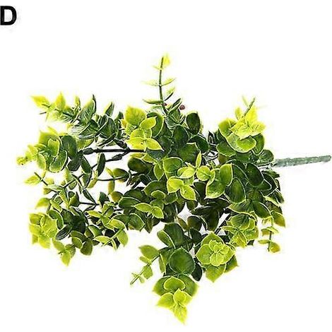 pièce de fausse herbe artificielle verte en plastique pour bonsaï, décoration de jardin, maison ou bureauD (1/5)