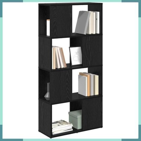 875196 Ensemble meuble TV Noir 60 x 24 x 125,5 cm Bois d'ingénierie (1/5)