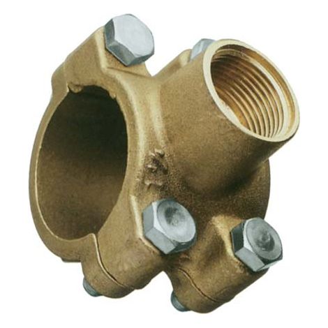 PRESA A STAFFA OTTONE - 1/2- 2 pezzi