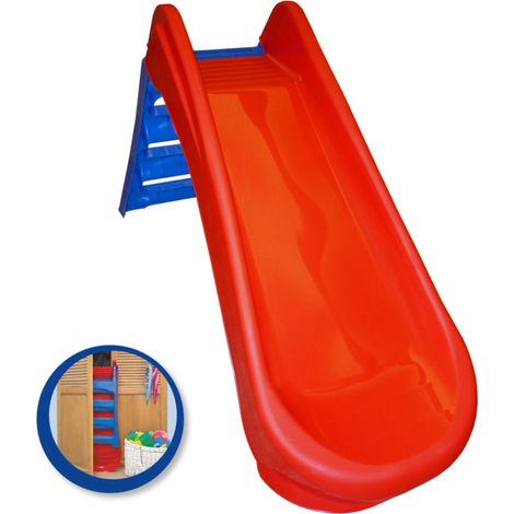 Scivolo per Bambini Pieghevole 3 Gradini in Plastica Scaletta Giardino Esterno