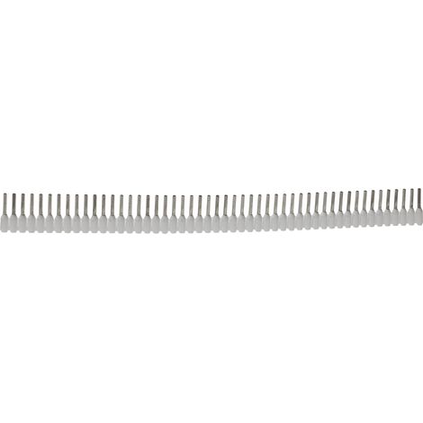 Embout à sertir Weidmuller, 0.5mm², Blanc, longueur 8mm ( Prix pour Sachet de 500 )