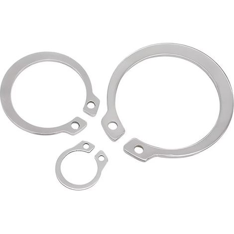 8-mm-Sicherungsring aus Edelstahl, E-Clips, externer Schnappsicherungsring (100 Stück)