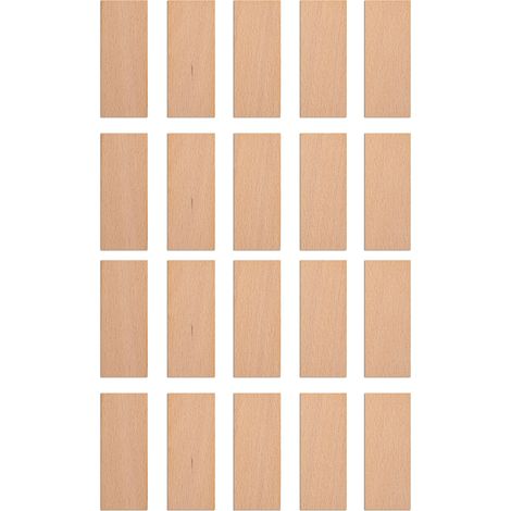 Mechas de madera para velas 75x30x1 mm 20 unidades