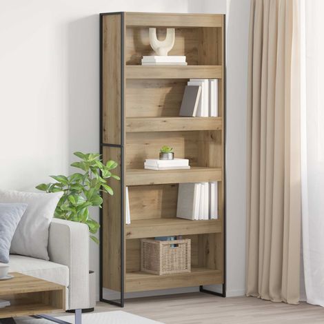 Bücherregal 2 pcs Kunsthandwerk Eiche 80 x 30 x 189,5 cm