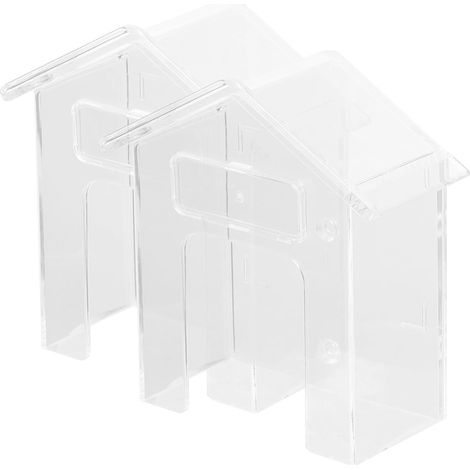 Housses de Protection Étanches Style Coque Lot de 2 en PC Transparent Protection Optimale pour Sonnette Extérieure pour Porte de Maison ou Entreprise (1/5)
