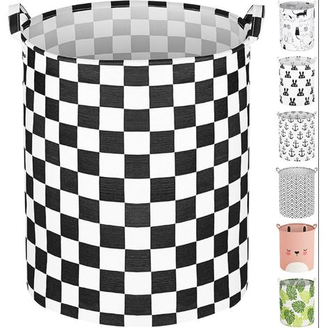 Grand Panier à Linge, Corbeille Pliable et Imperméable avec Poignées, Autoportant Bac Sale, pour Vêtements, Serviettes, Jouets, Couvertures, Maison, Dortoir (1/5)