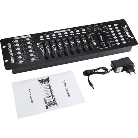 192 Channel DMX Stage Lighting Controller for Concerts, Schools, Parties, Discos, KTV Clubs, 220-240V EU Plug (1/5)