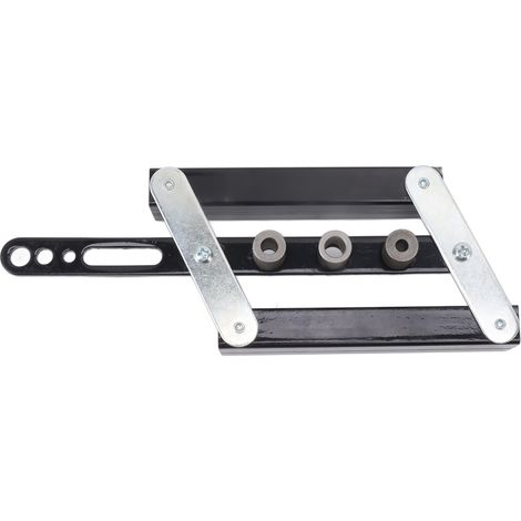 Outil de positionnement pour poinçons, gabarit de centrage automatique pour tourillons, gabarit de perçage réglable, kit d'outils pour le travail du bois (bricolage) (1/5)