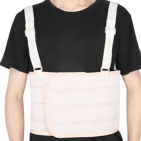 Ceinture de maintien thoracique ajustable pour fractures costales, ceinture lombaire respirante taille XL (1/5)