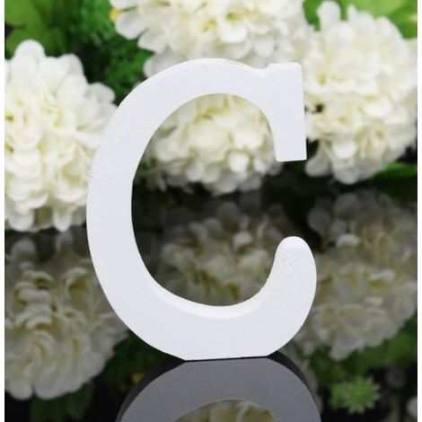 Lettre C en bois 16 cm 1 pièce