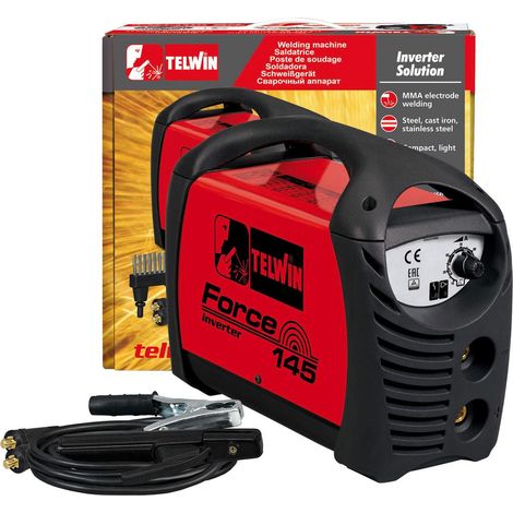 Kit saldatura saldatrice inverter telwin force 145 con valigetta 230v - Salone (1/5)