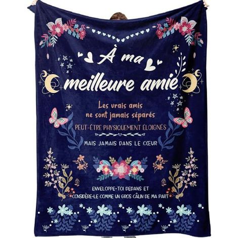 1 Plaid Couverture, 100% Flanelle Douce, 152x127 cm, Usage Intérieur Extérieur, Cadeau Amie (1/5)