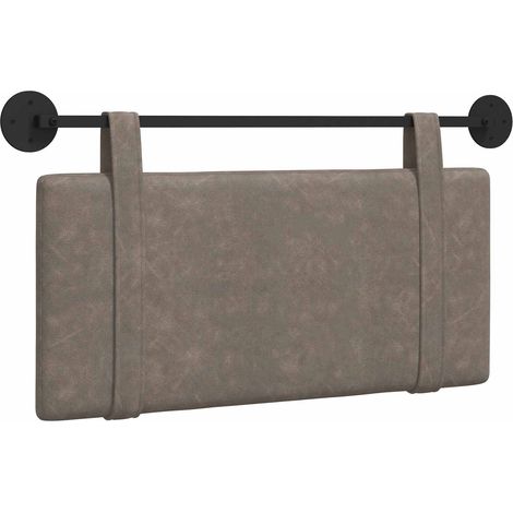 Hanging Headboard Grey Antique PU vidaXL