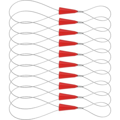 Lot de 10 extracteurs de câble réglables pour câbles   Longueur 215 mm   Outil de filetage pour électricien