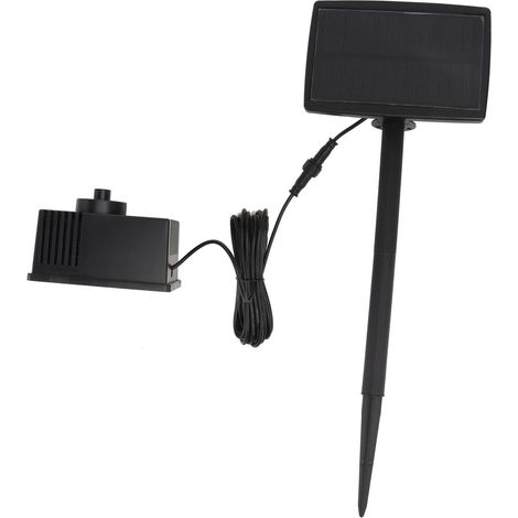 Kit Fontaine Solaire Multifonctionnelle pour Bassin D'eau Extérieur Jardin Pompe à Eau à Courant Continu, Alimentation Solaire Automatique, Matériau Solide et Usage Paysager (1/5)