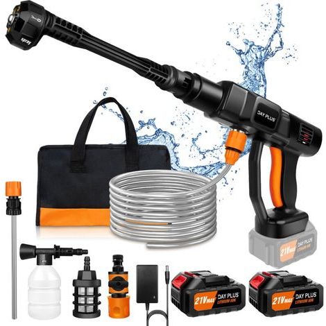 Nettoyeur haute pression électrique 3000W 180Bar – Débit 270L/H – Moteur 2000 PSI – Autonomie 45 min – Tuyau 16,4 pieds (1/4)