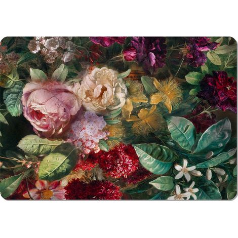 Tovaglietta rettangolare 29×42 cm, motivo Bouquet - feltro ecologico, lavabile a 40 °C, Bertoni (1/4)