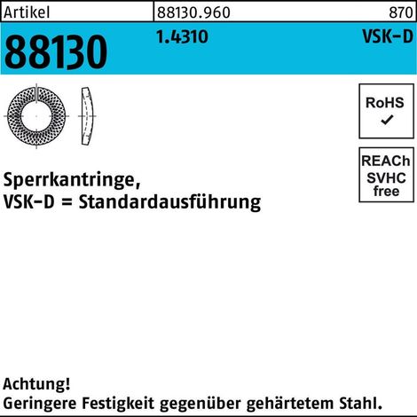 Sperrkantringe 1.4310 VSKD 10 S 500 Stk (1/2)