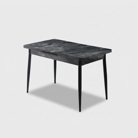 Ausziehbarer Esstisch 120/150x70 mit Metallbeinen Ay (1/4)