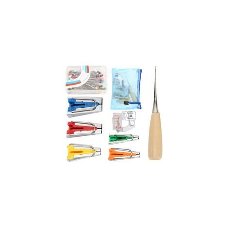 outil de reliure, appareil à biais pour quilting, pied de reliure, kit de couture DIY5 (1/5)