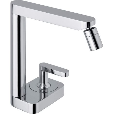 Bidetmischer mit Clic-Clac 1"1/4 Uberlaufgarnitur Webert Living LV840101015 | Chrom
