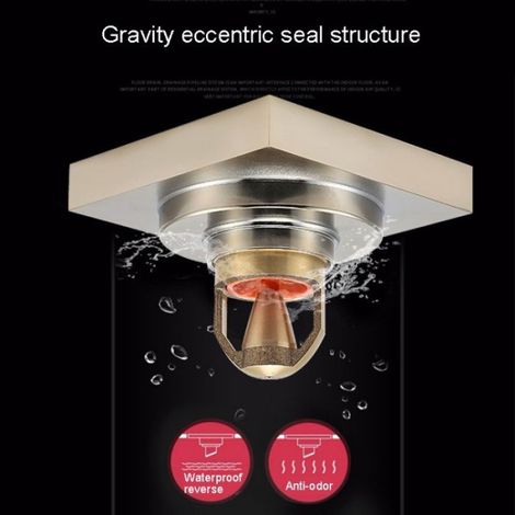 1 Siphon de sol, laiton, anti-odeur, drainage rapide, double filtration, salle de bain (1/5)