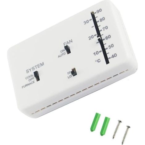 RV Thermostat, briidea RV Analog Thermostat (Cool/Heat Only), Replacement for Dometic 3106995.032, 12 VDC (1/5)