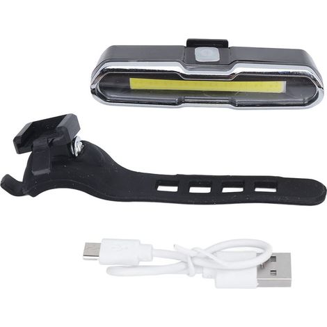 Feu arrière vélo USB rechargeable sécurité éclairage nuit cyclisme, voyant jaune pour vélos et bicyclettes (1/5)