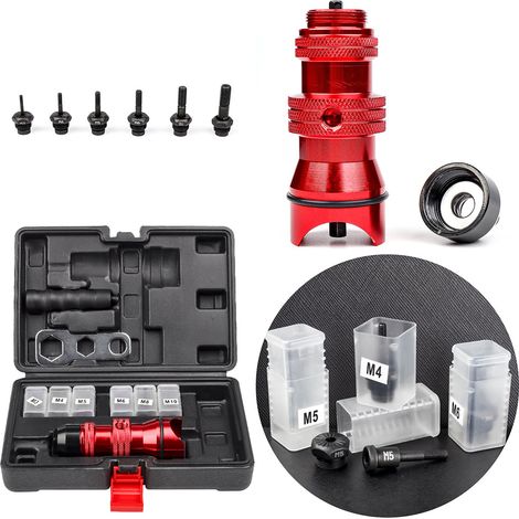 Red adapter for M3-M10 rivet gun, automatic rivet gun, socket rivet gun tool: full specifications (1/5)