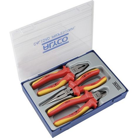 ENSEMBLE DE 3 PINCES ISOLEES BOÎTE PLASTIQUE