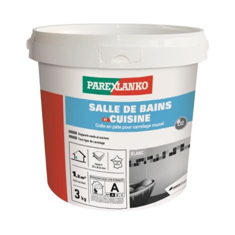 PAREXLANKO Pegamento especial para baños y cocinas - 3 kg - 02551