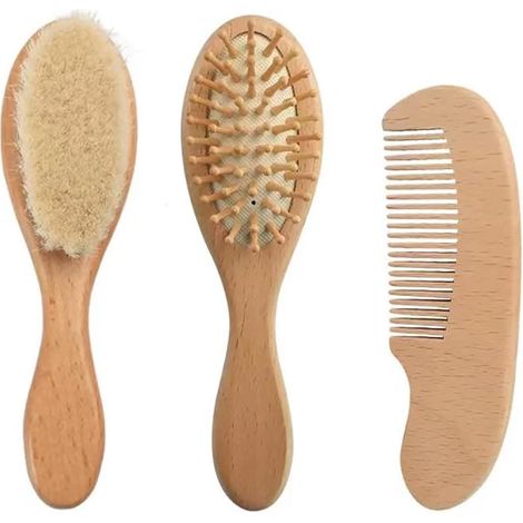 Set de Brosse Peigne et Brosse de Massage pour Bébé (1/5)