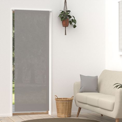Voilage lin pour porte fenêtre 70x200 cm LINEN gris, par Soleil d'Ocre