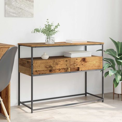 vidaXL Table console Bois Ancien 100 x 40 x 75 cm Bois d'ingénierie