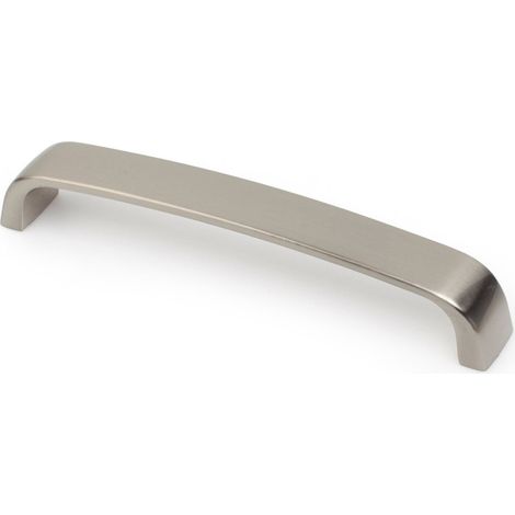 Asa de aluminio con acabado níquel satinado, dimensiones:168x23x28mm y entrepuntos:160mm -