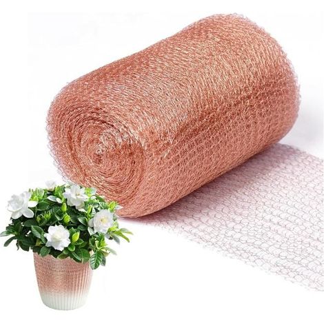 Filet en Cuivre Anti Limace 12.7cmx10m, Filet en Cuivre 100% Ruban de Cuivre Contre Les Escargots, Rouleau de Maille de Cuivre pour (1/5)