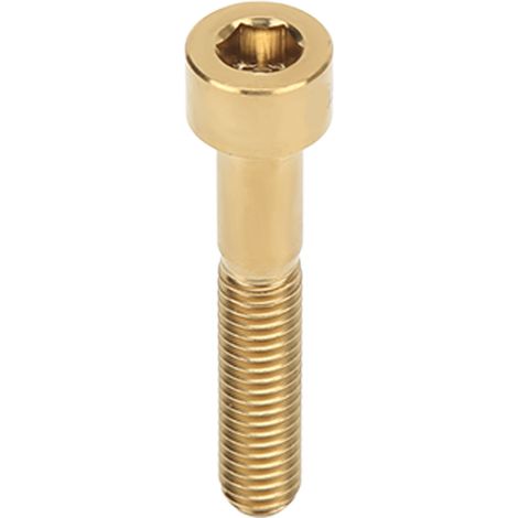 Vis de guidon de vélo M6x35mm en alliage de titane inoxydable, dorée, pour cyclisme extérieur (1/5)