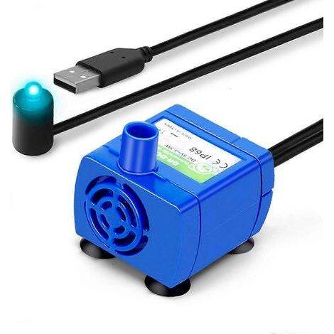 HONORNIC - Pompe pour fontaine à eau pour animaux, rechargeable par USB (1/5)