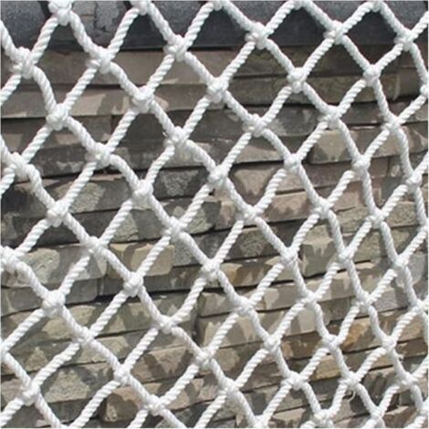 AGE Filet de Sécurité en Nylon, Filet Protection Anti-Chute, Fenêtres Balcon Corde Solide Durable Empêcher Chutes Résistant Déchirures Maille, Décor Clôture (1X6M)