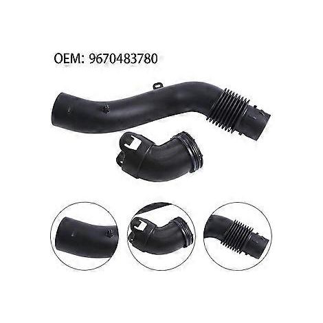 9670483780 Tuyau de raccordement du filtre à air pour voiture, admission d'air, compatible avec 3008, 408, 508, C3, C4 et C5 (1/5)
